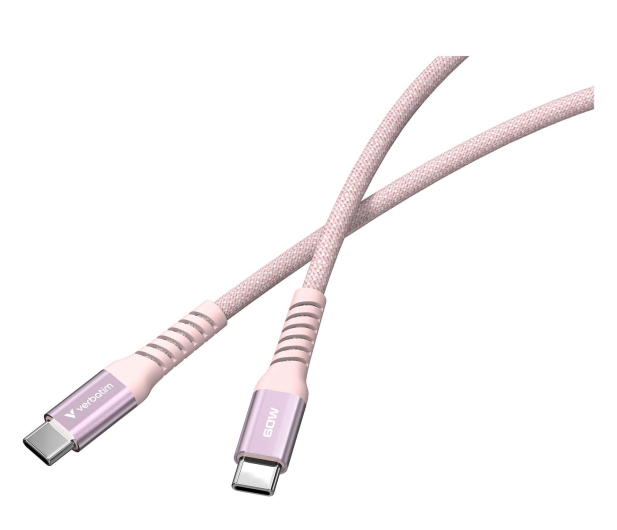 Verbatim Sync & Charge USB-C to USB-C 60W Magnetic 120 cm - Pink - 1340232 - zdjęcie 2